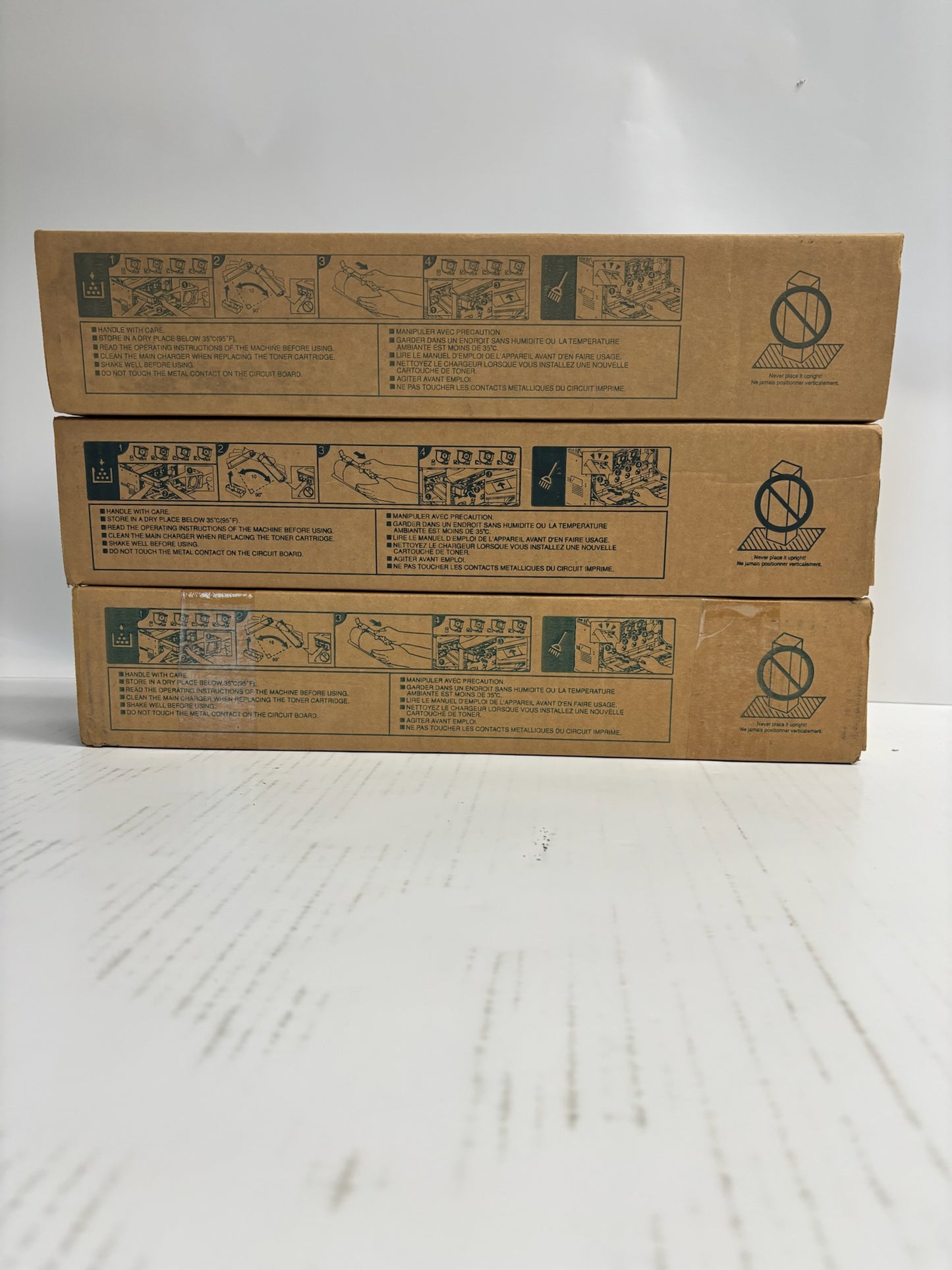 3 New Genuine Toshiba e-STUDIO 2000AC,2500AC CYK Toner T-FC200U (No Magenta)