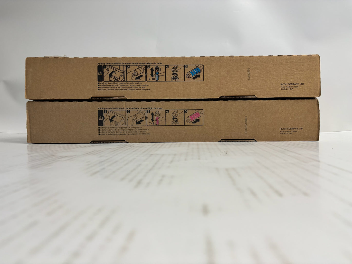 2 New Genuine Ricoh IM C3500, C3000 Cyan & Magenta Toners 842253, 842254