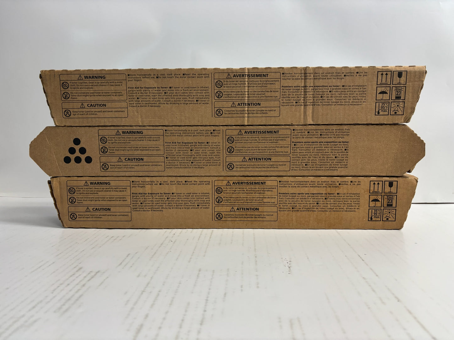 3 New Genuine Ricoh IM C2500H, C2000 Cyan and Black Toners 842307, 842310