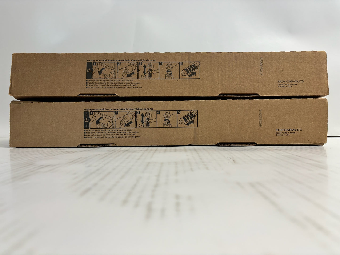 2 New Genuine Ricoh MP C2003,C2004,C2503,C2504 Black Toners 841918