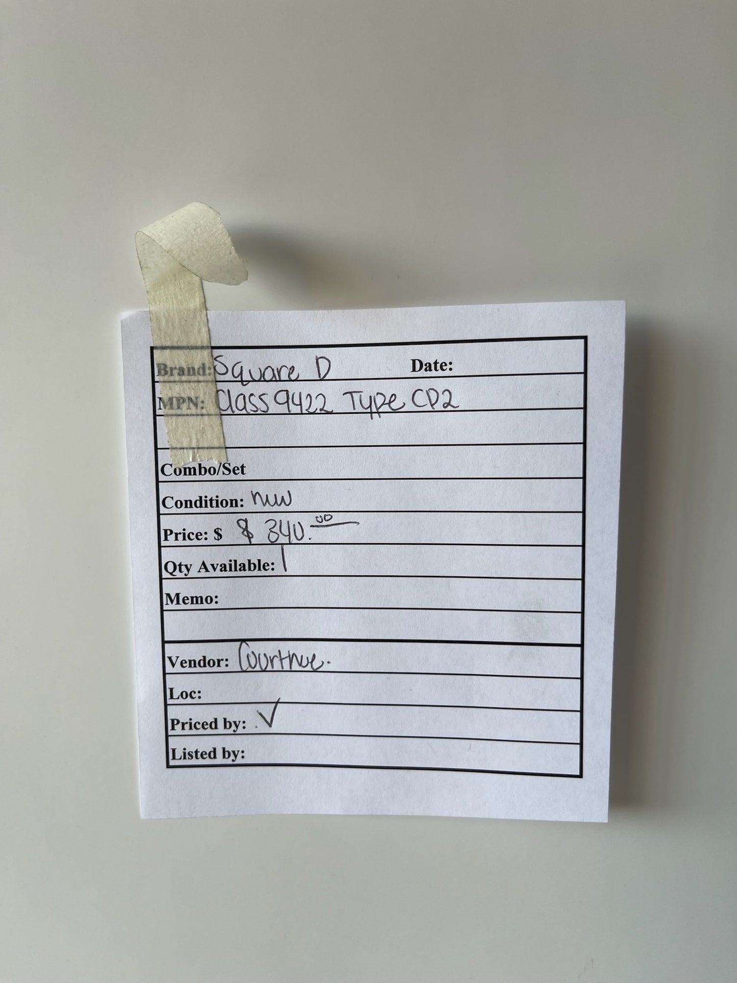 Square D Class 9422 Type CP2 Rotary Operating Handle for Safety Switches