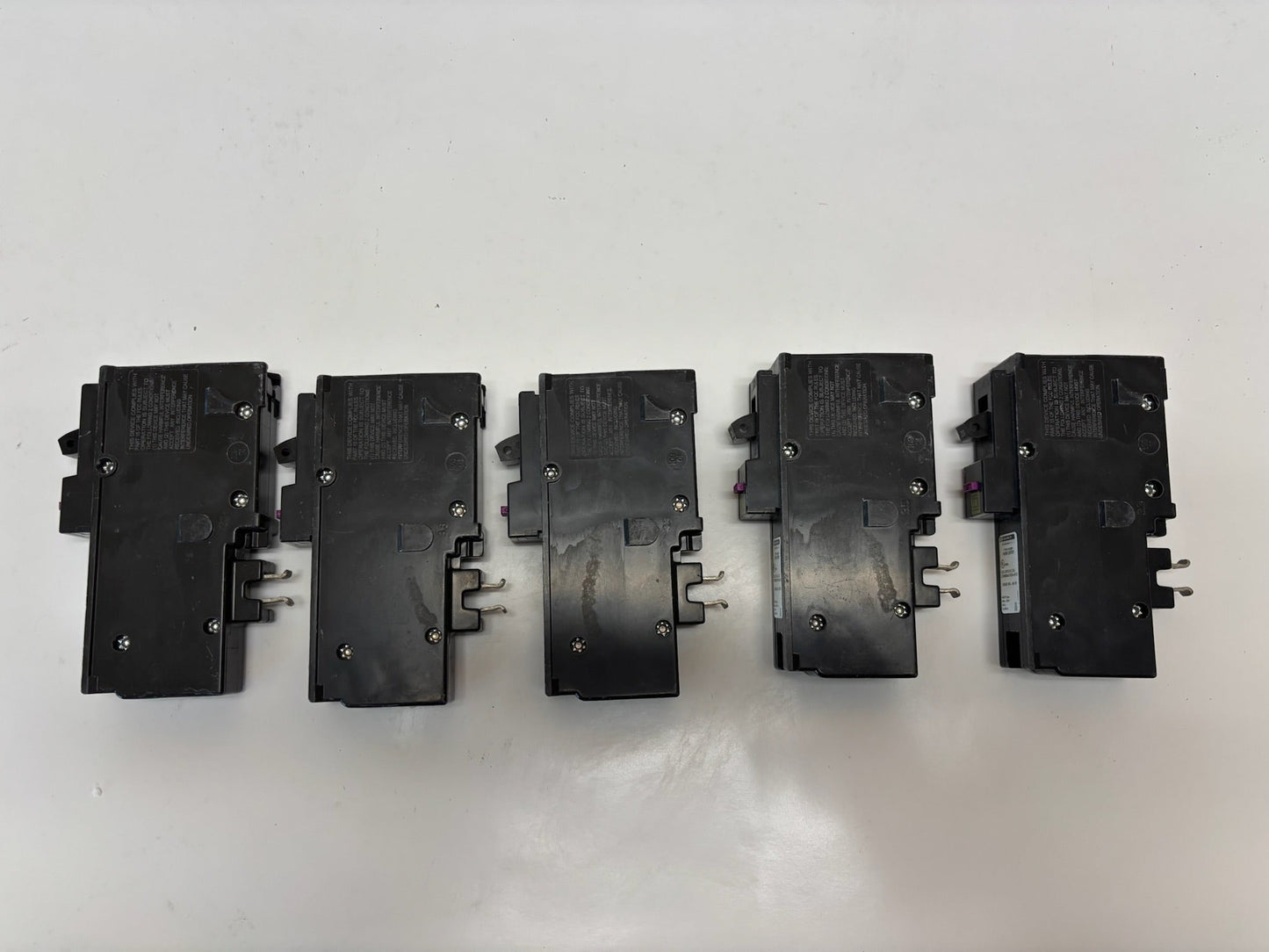 5 PK Square D HOM120PDF Single Pole Circuit Breaker 20A 60hz, 120V (NO Original Box)