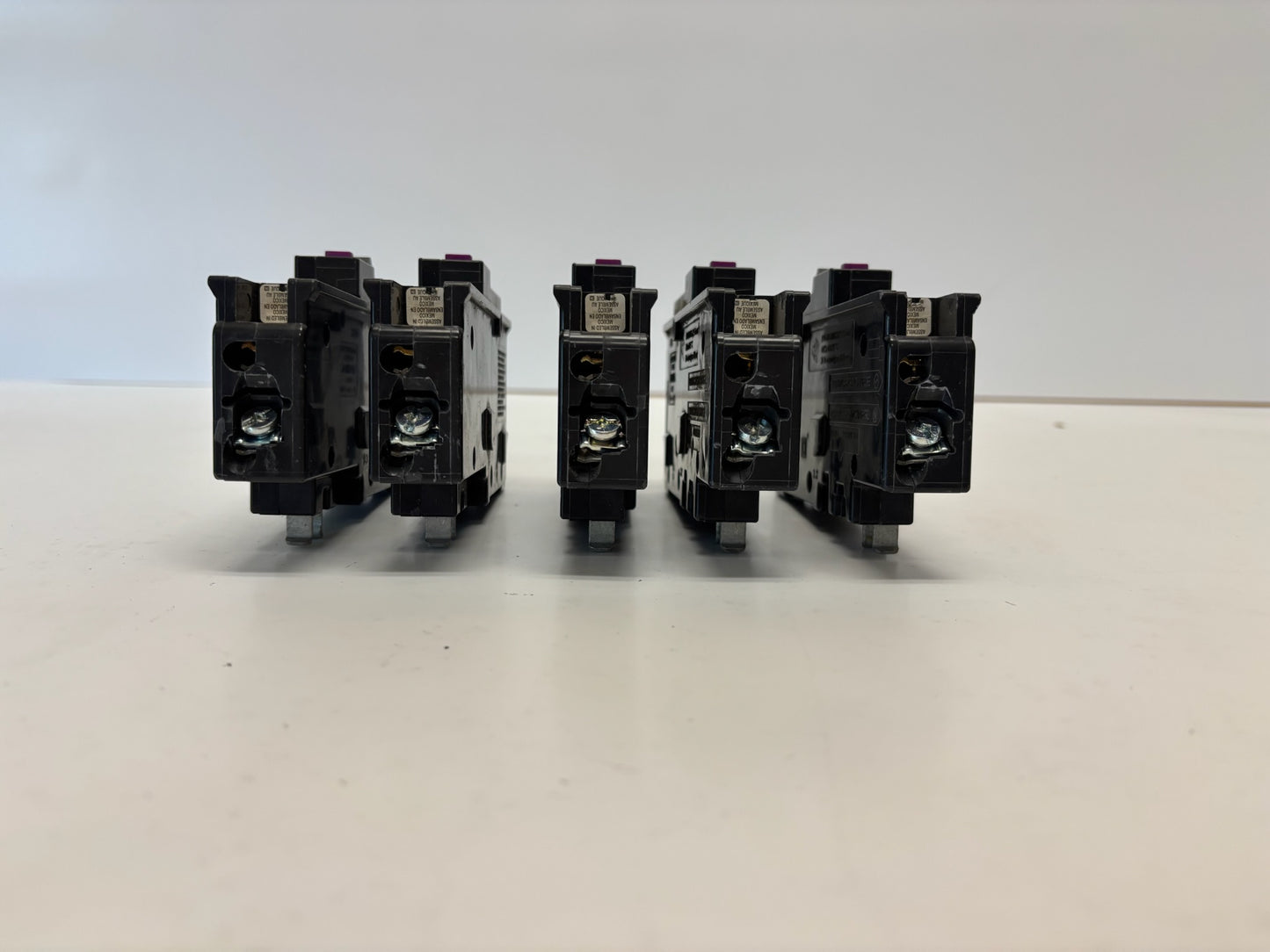 5 PK Square D HOM120PDF Single Pole Circuit Breaker 20A 60hz, 120V (NO Original Box)