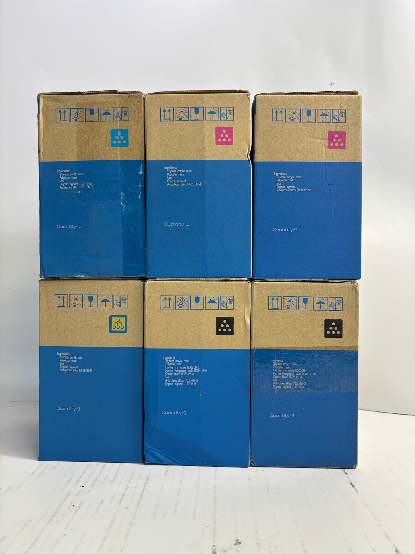 6 Genuine Konica Minolta BH C3320i,C3321i CMMYKK Toners TNP80 Same Day Ship