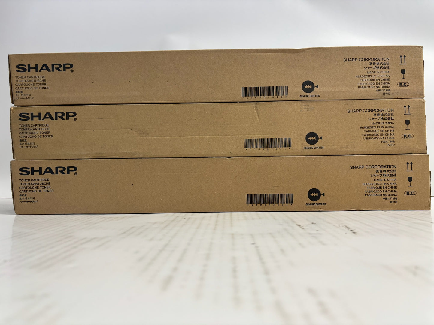 3 Genuine Sharp MX 2630,3050,3570,5070 Cyan & Black Toner MX-60NT-CA, MX-60NT-BA