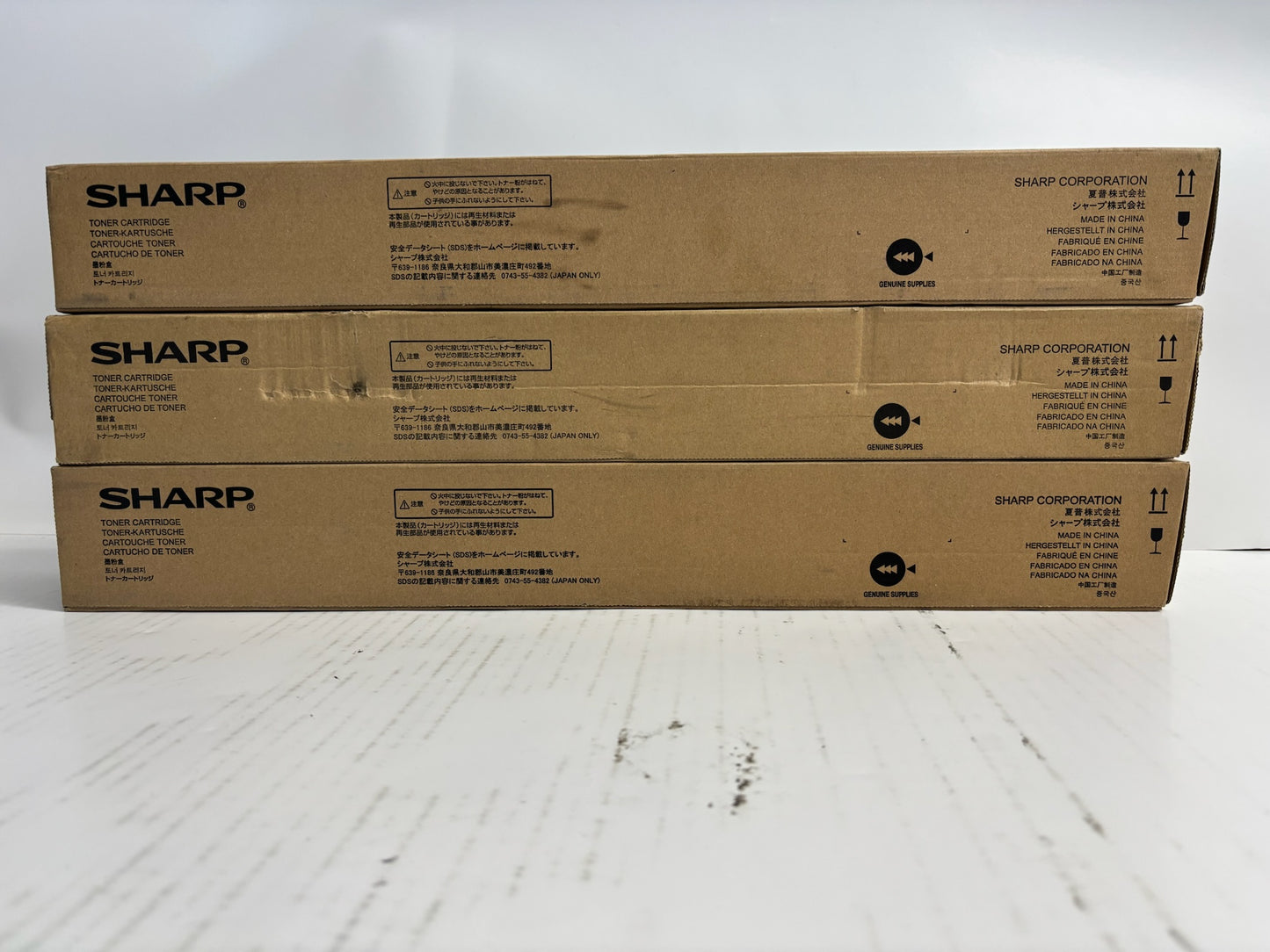 3 Genuine Sharp MX 2630,3050,3570,5070 Cyan & Black Toner MX-60NT-CA, MX-60NT-BA