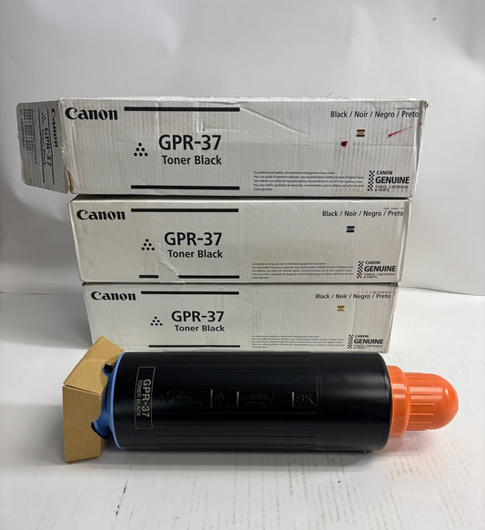 3 Open Genuine Canon iRA 8085,8095,8505,8285 Black Toners GPR-37, 3764B003AA