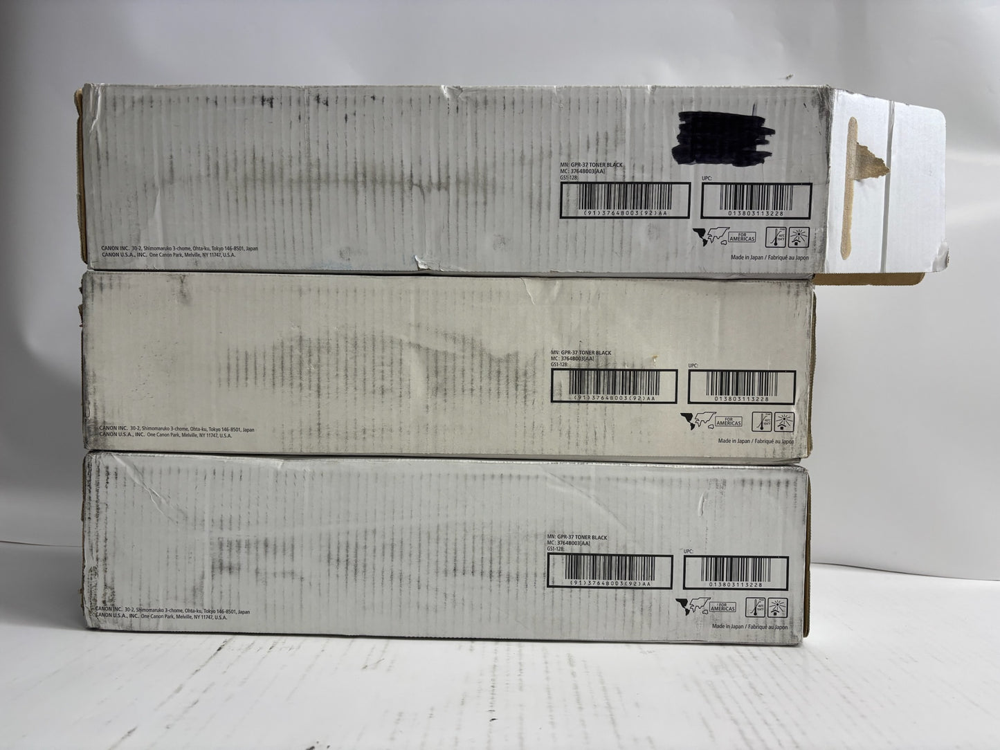 3 Open Genuine Canon iRA 8085,8095,8505,8285 Black Toners GPR-37, 3764B003AA