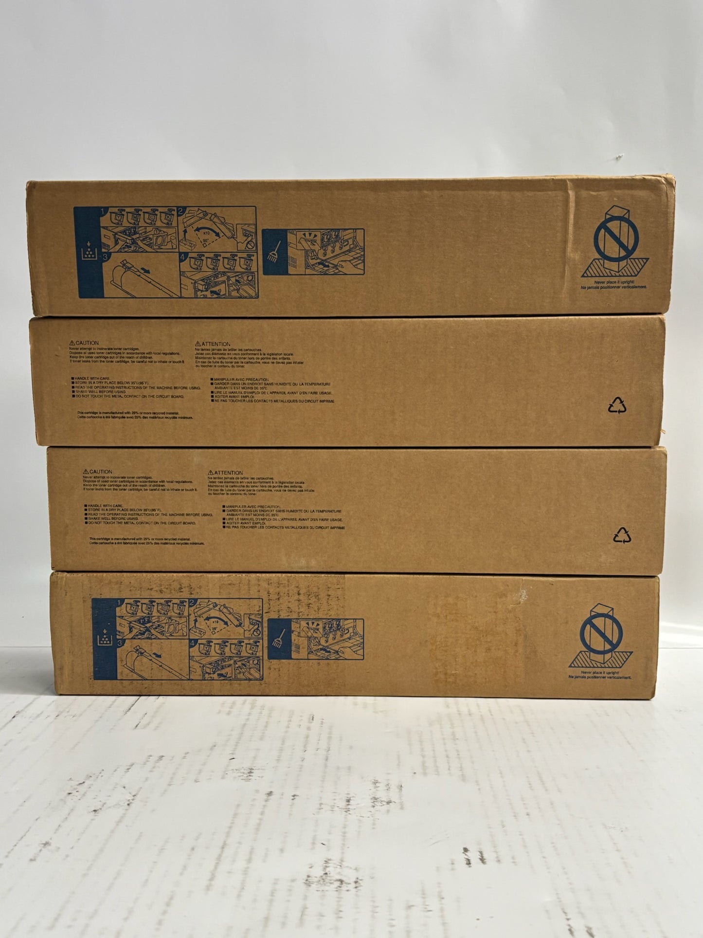 4 OEM Toshiba es2555C,3055C,C4555C Cyan, Yellow & Black T-FC50U CYYK Toners