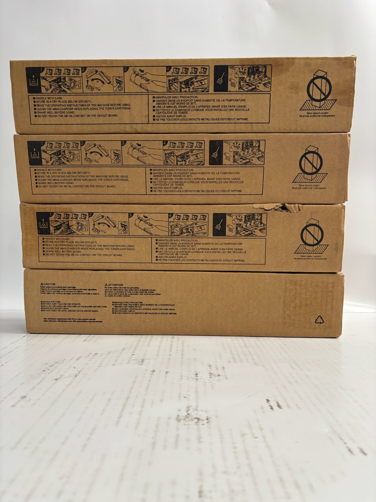 4 Genuine Toshiba eStudio 2010AC,2510AC YYKK Toner T-FC210U (No Cyan Or Magenta)