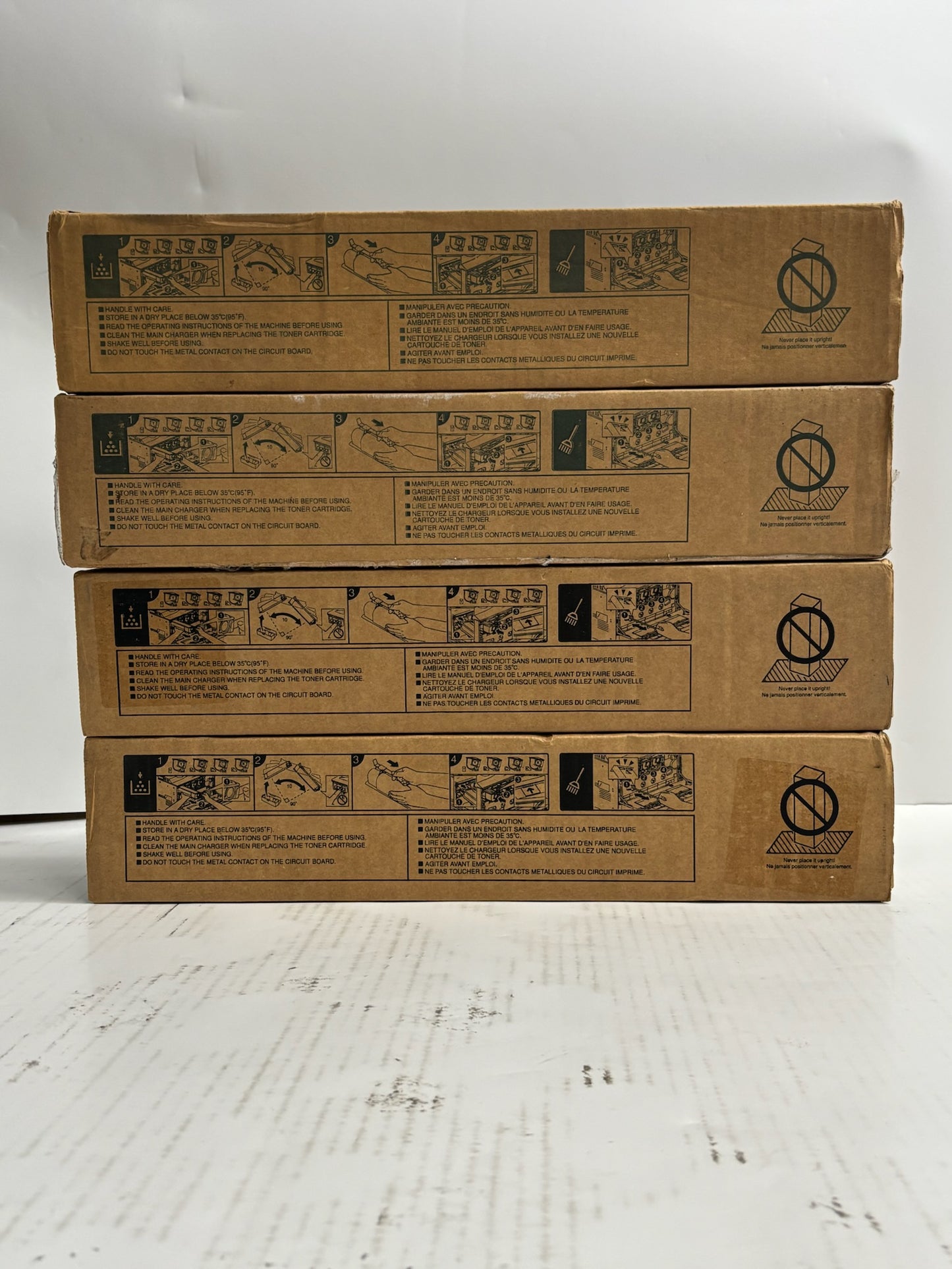 4 Genuine Toshiba e-STUDIO 2000AC,2500AC MKKK Toner T-FC200U (No Cyan or Yellow)