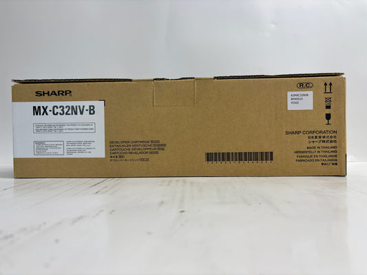 Genuine Sharp MX-C304W Black Developer Cartridge MX-C32NV-B, MXC32NVB