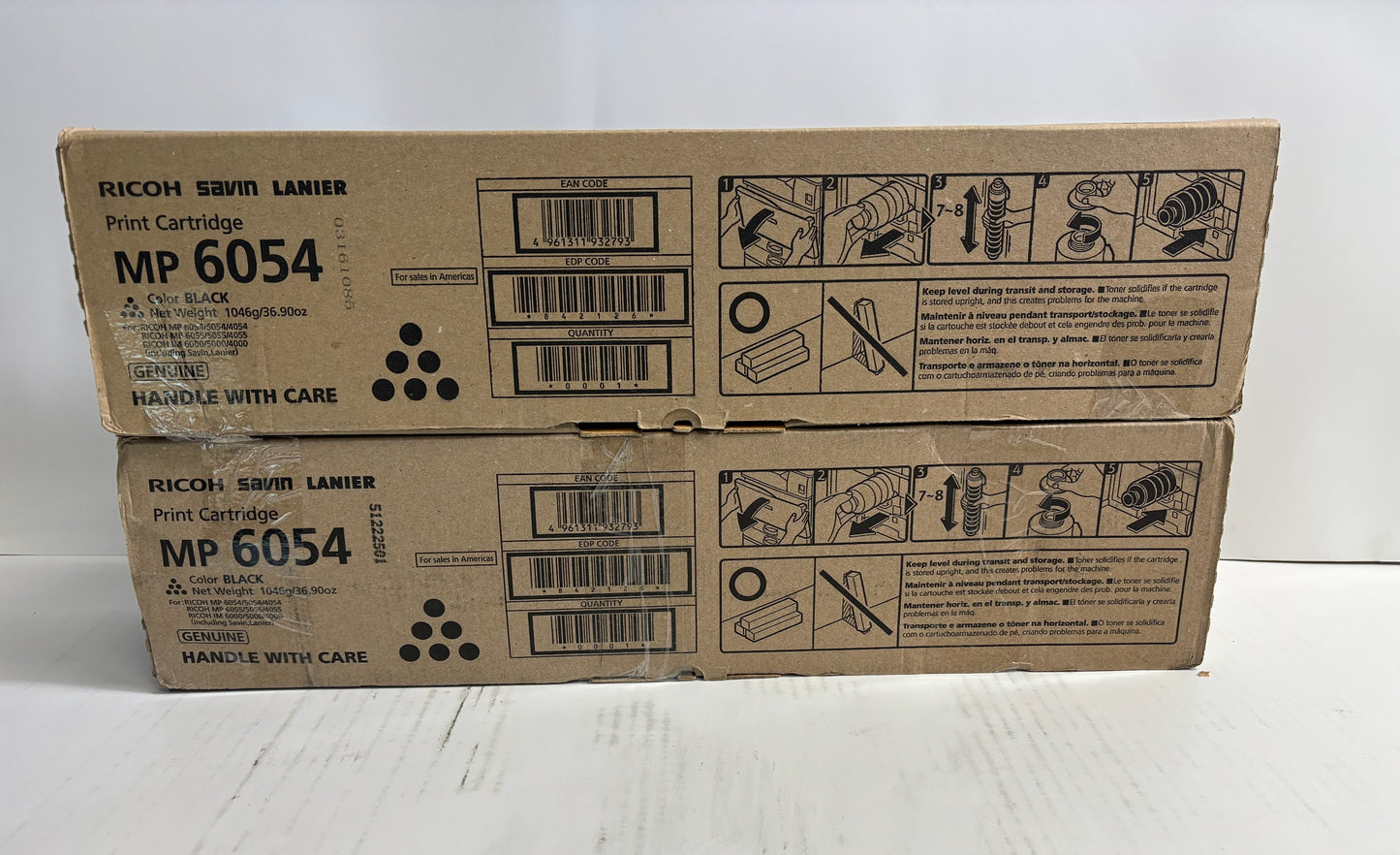 2 Genuine Ricoh IM4000,5000,6000,4054SP Black Print Cartridge 842126