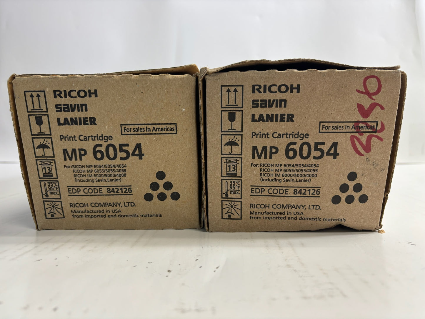 2 Genuine Ricoh IM4000,5000,6000,4054SP Black Print Cartridge 842126