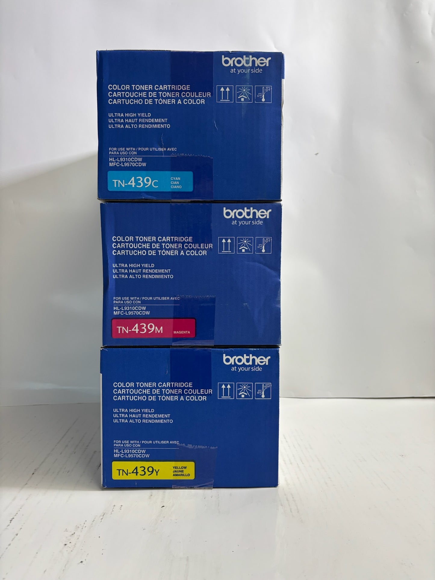 3 Cosmetic Genuine Brother HL-L9310CDW MFC-L9570CDW CMY Toner Cartridge TN-439