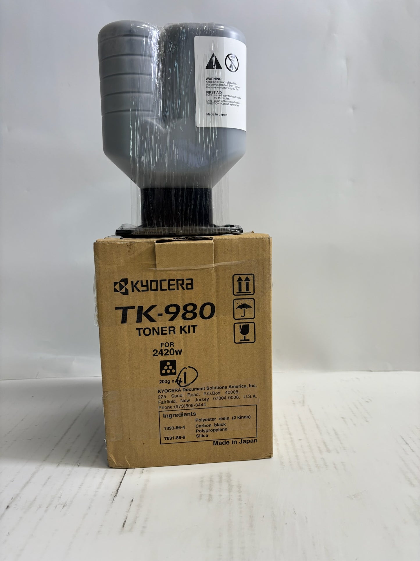 Open Genuine Kyocera TASKalfa 2420w Black Toners TK-980, 1T05J00US0 (1 Bottle)