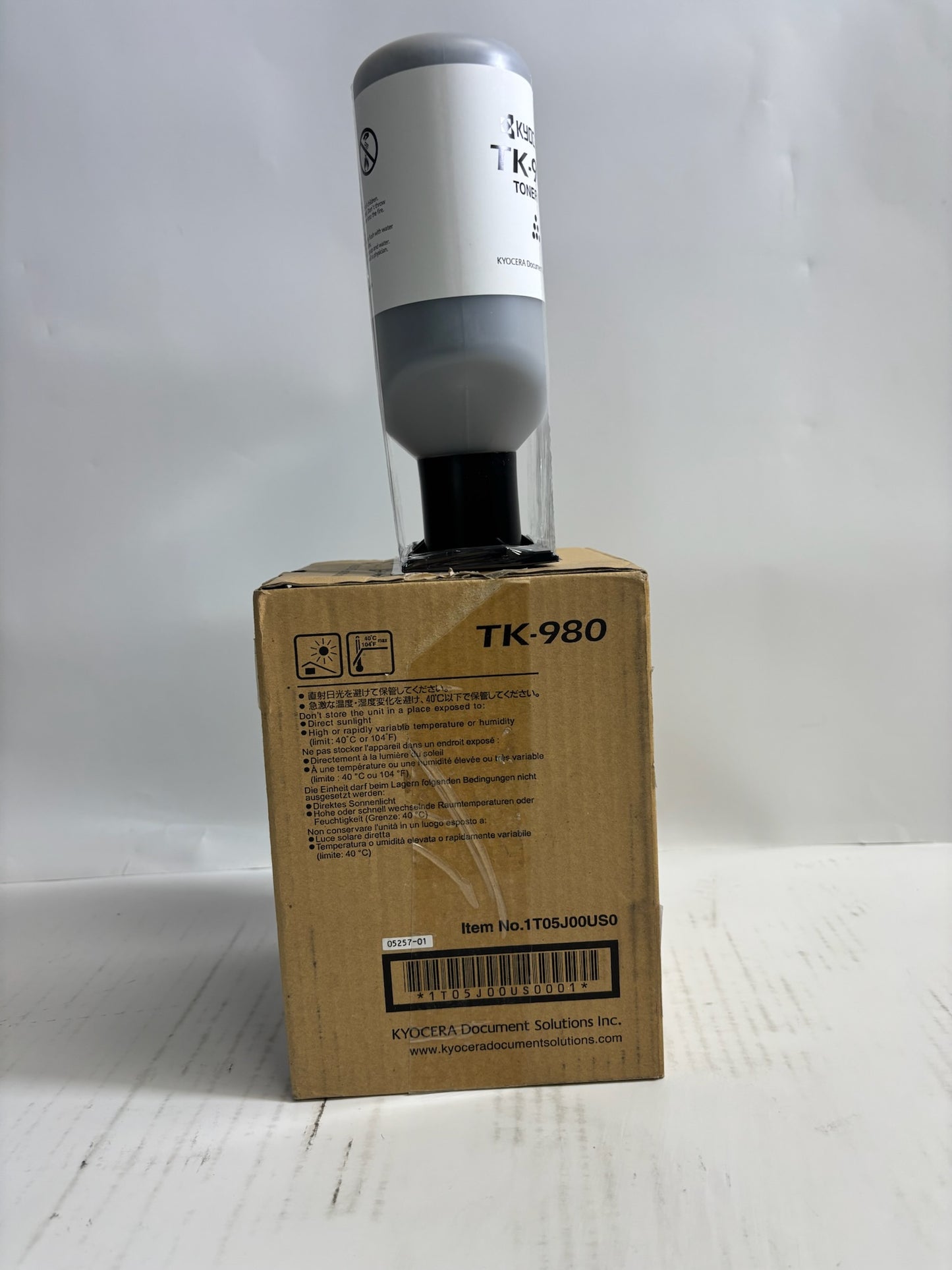 Open Genuine Kyocera TASKalfa 2420w Black Toners TK-980, 1T05J00US0 (1 Bottle)