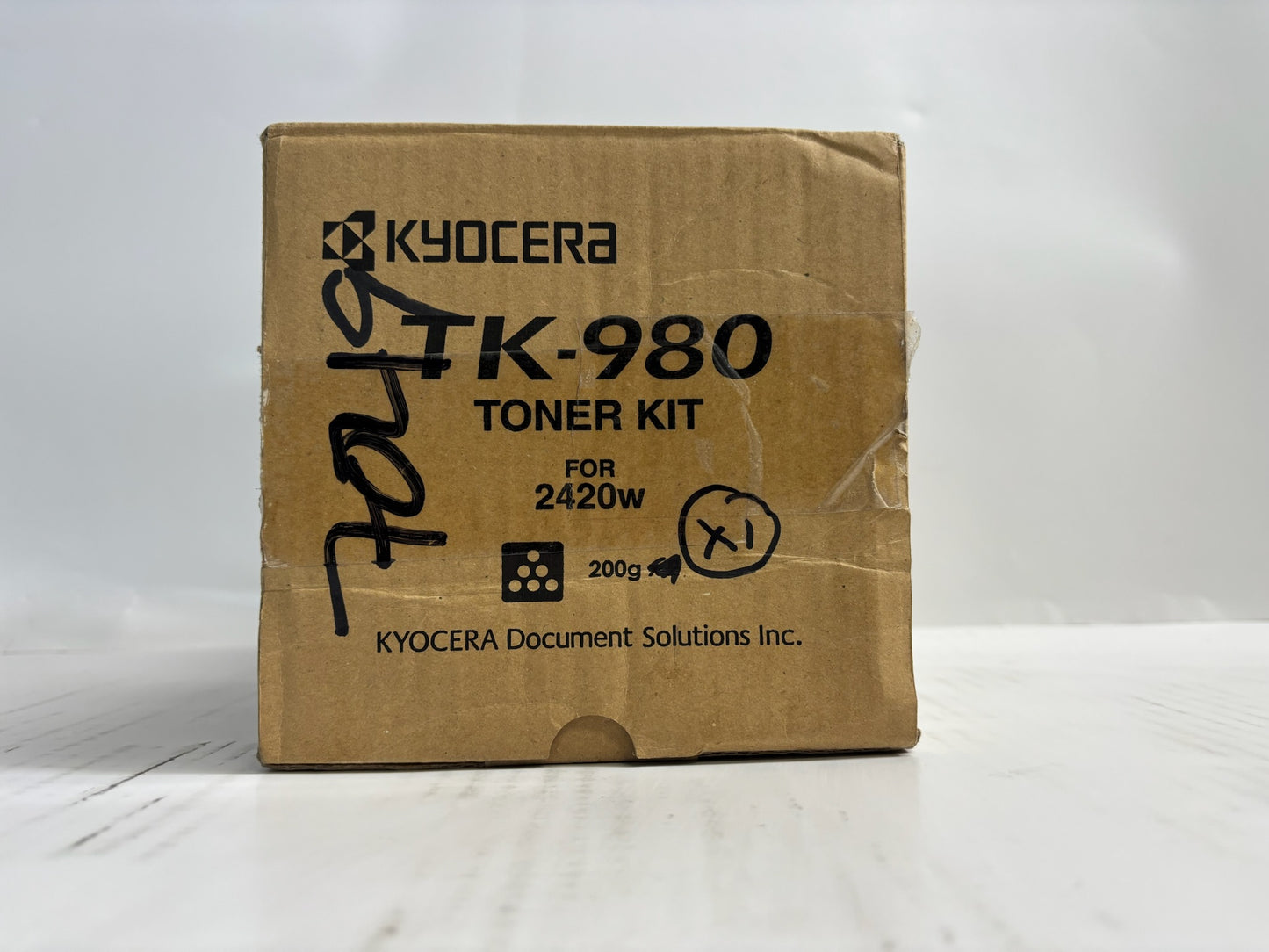 Open Genuine Kyocera TASKalfa 2420w Black Toners TK-980, 1T05J00US0 (1 Bottle)