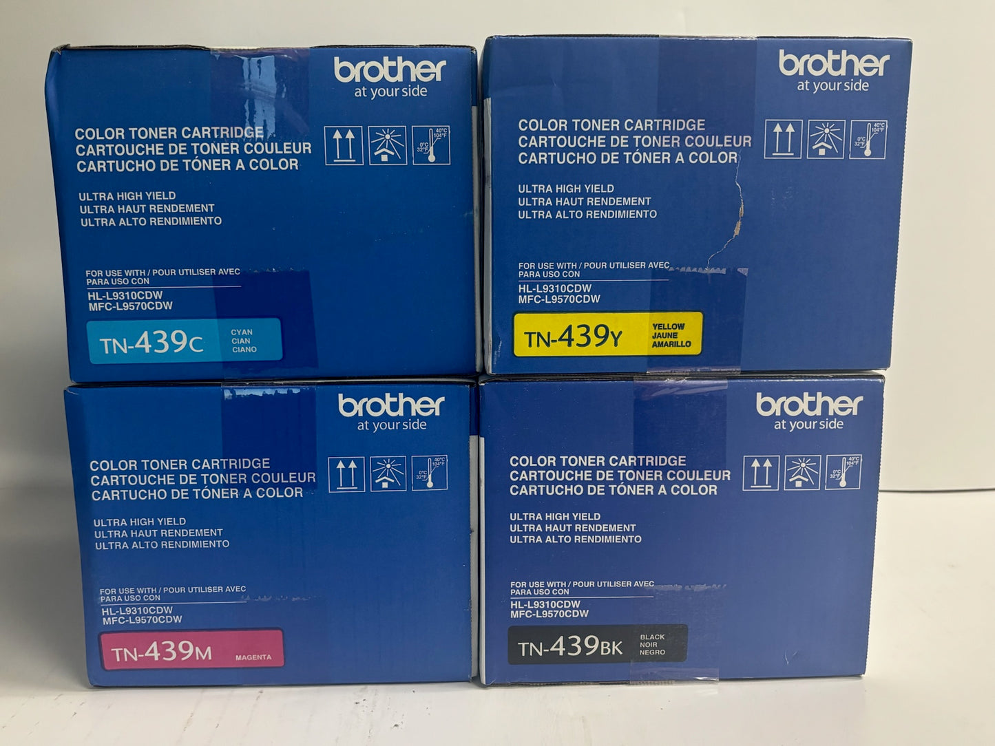 4 OEM Brother HL-L9310CDW, MFC-L9570CDW CMYK Toners TN-439