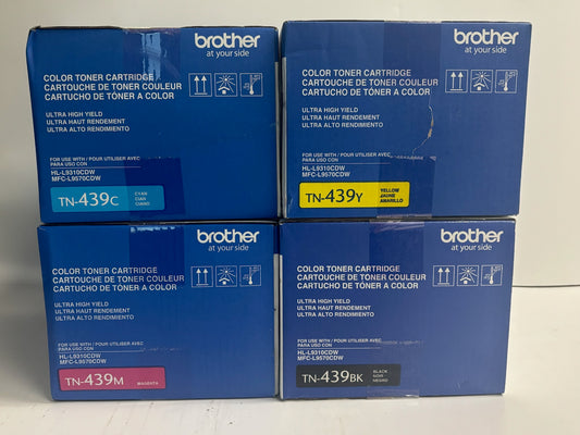 4 OEM Brother HL-L9310CDW, MFC-L9570CDW CMYK Toners TN-439