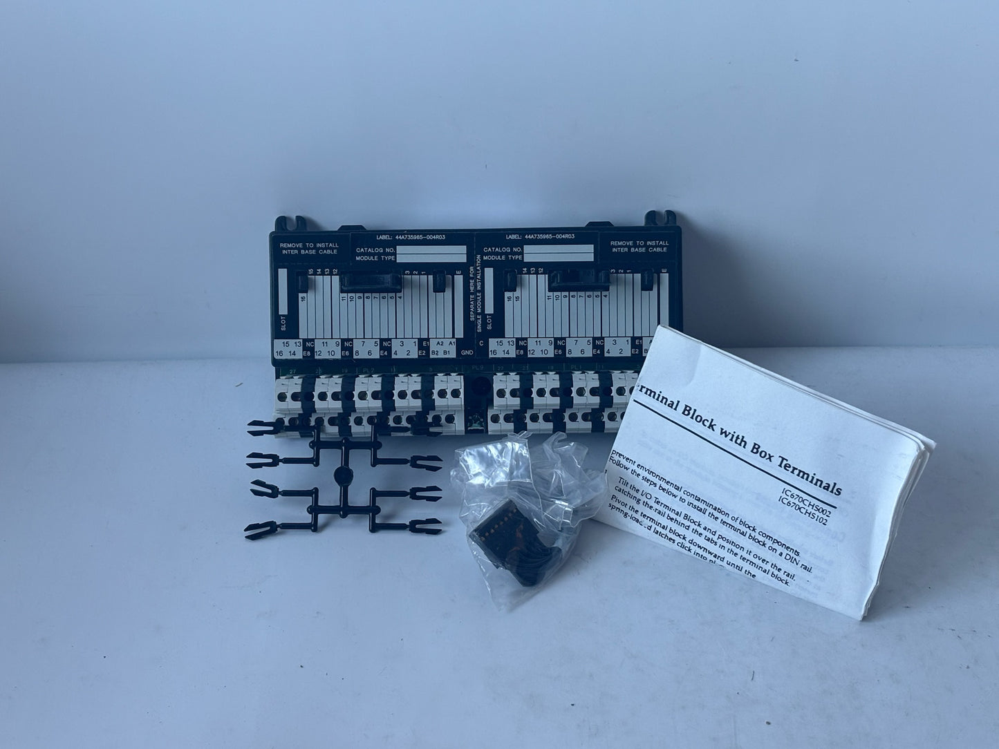 GEF IC67CHS102A 2 Tier Box Style I/O Terminal Block Module 037