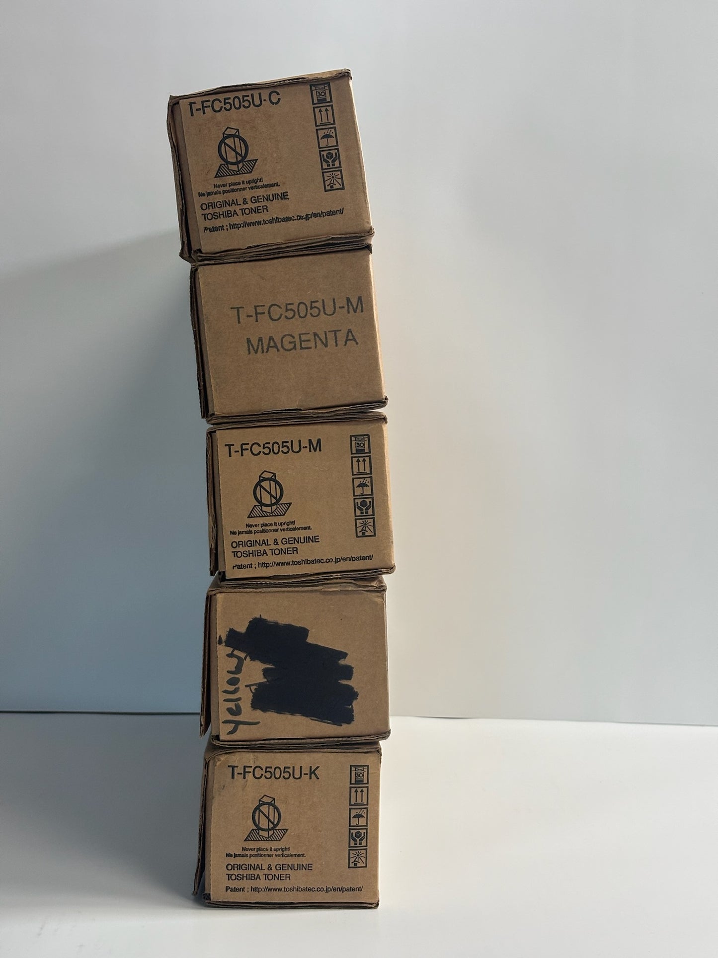 5 Genuine Toshiba e-STUDIO 2505AC,3005AC,5005AC CMMYK Toners T-FC505U