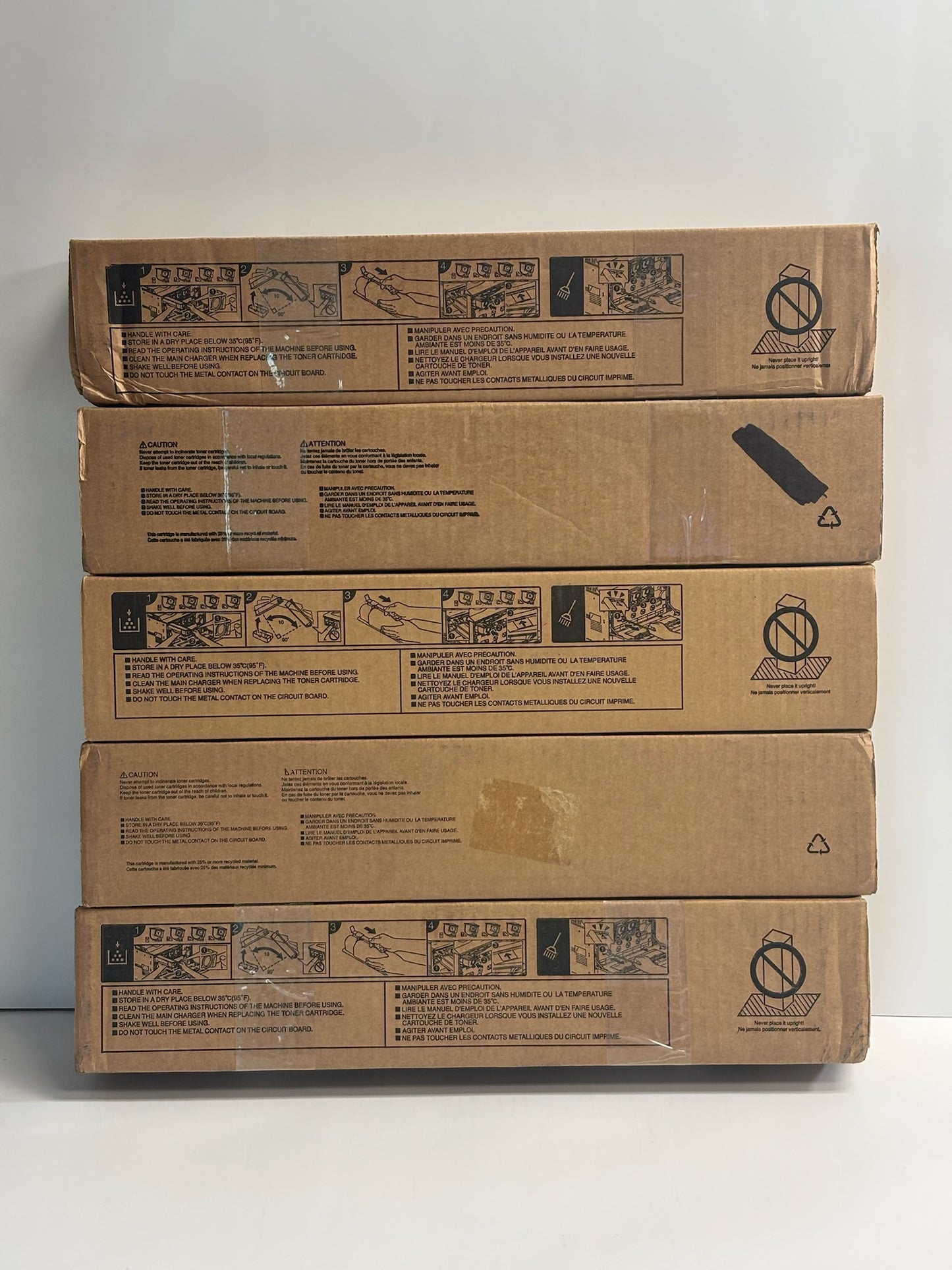 5 Genuine Toshiba e-STUDIO 2505AC,3005AC,5005AC CMMYK Toners T-FC505U