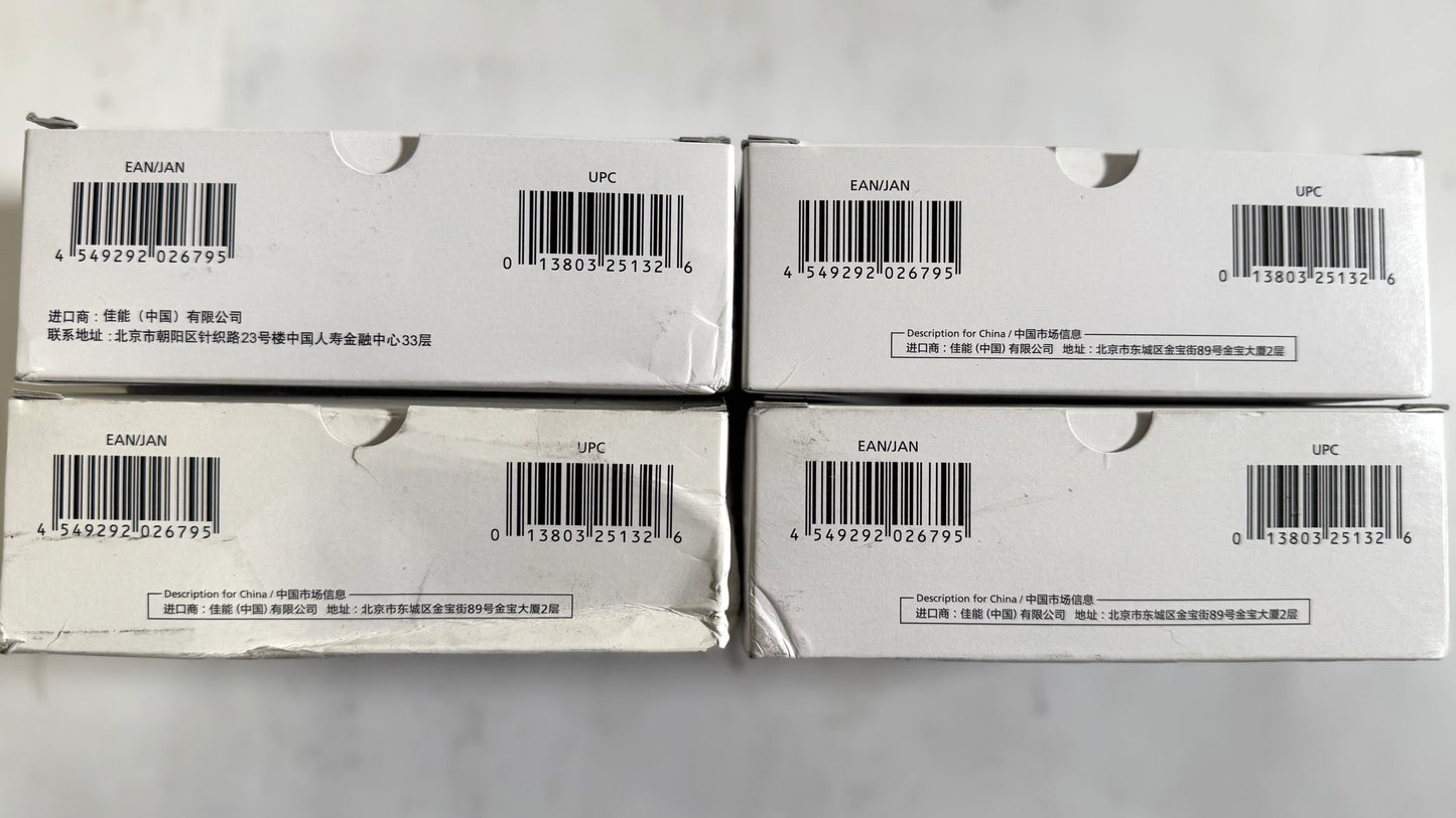 4 OEM Canon X1 Booklet Finisher V1, V2 Staple Cartridges 0146C001[AA] - No.601C