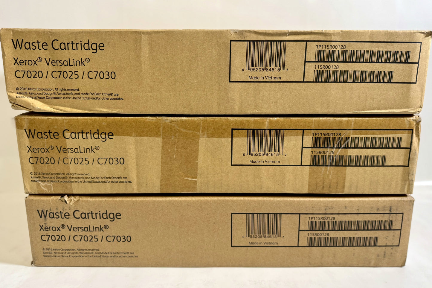 3 OEM Xerox VersaLink C7020,C7025,C7030,C7130,C7125 Waste Cartridges 115R00128