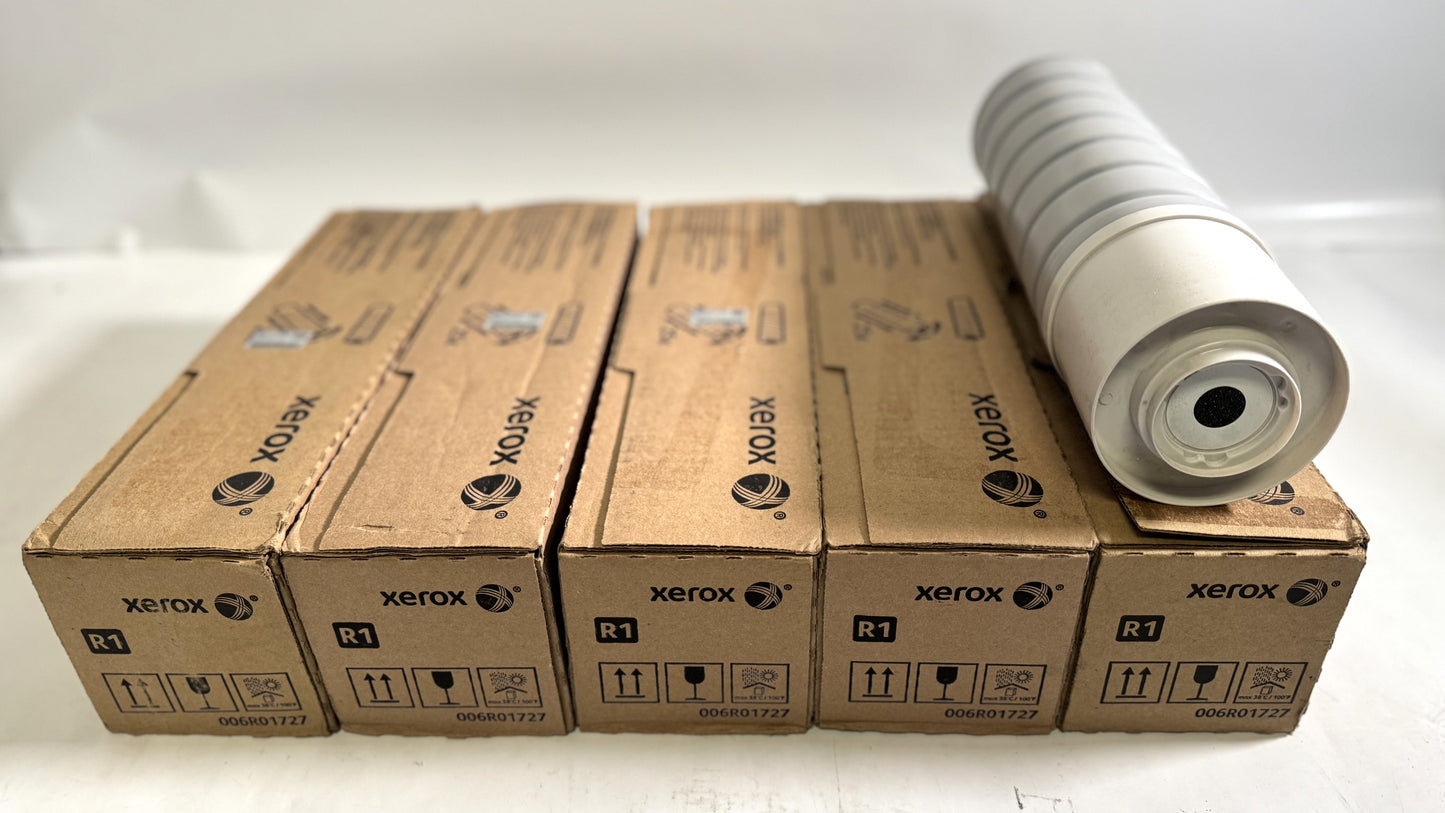 5 Genuine Xerox WorkCentre 5030,5050,5632,5655 Black Toners 006R01727 ( 1 Open)