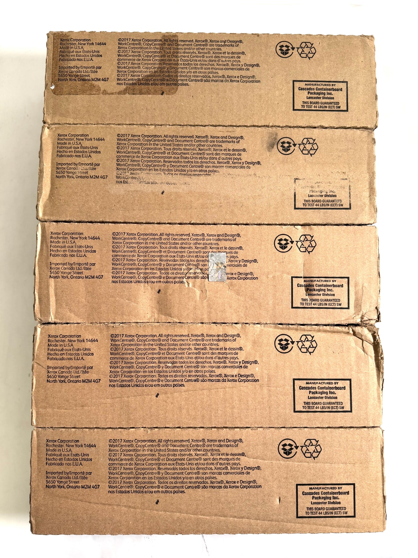 5 Genuine Xerox WorkCentre 5030,5050,5632,5655 Black Toners 006R01727 ( 1 Open)