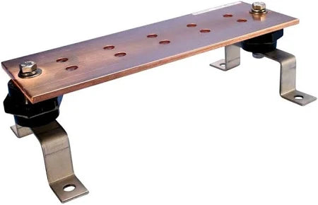 NVent Erico EGBA14212BB Grounding Busbar, w/Insulators and Brackets