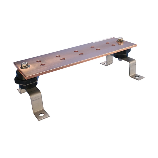 nVent Caddy EGBA14212BB Copper Grounding Busbar With Insulators and Brackets
