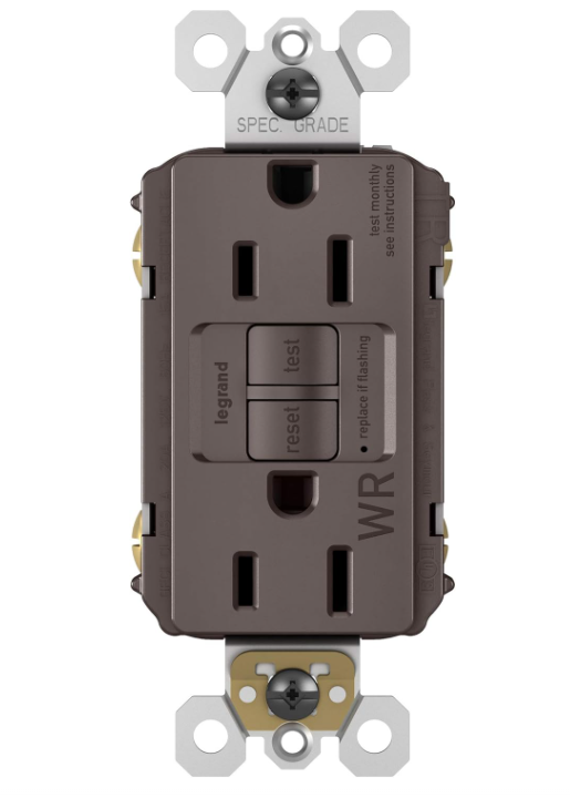 Legrand Radiant (1597TRWR) Duplex TR Receptacle Weather Resistant 15A 125VAC 10 Pck