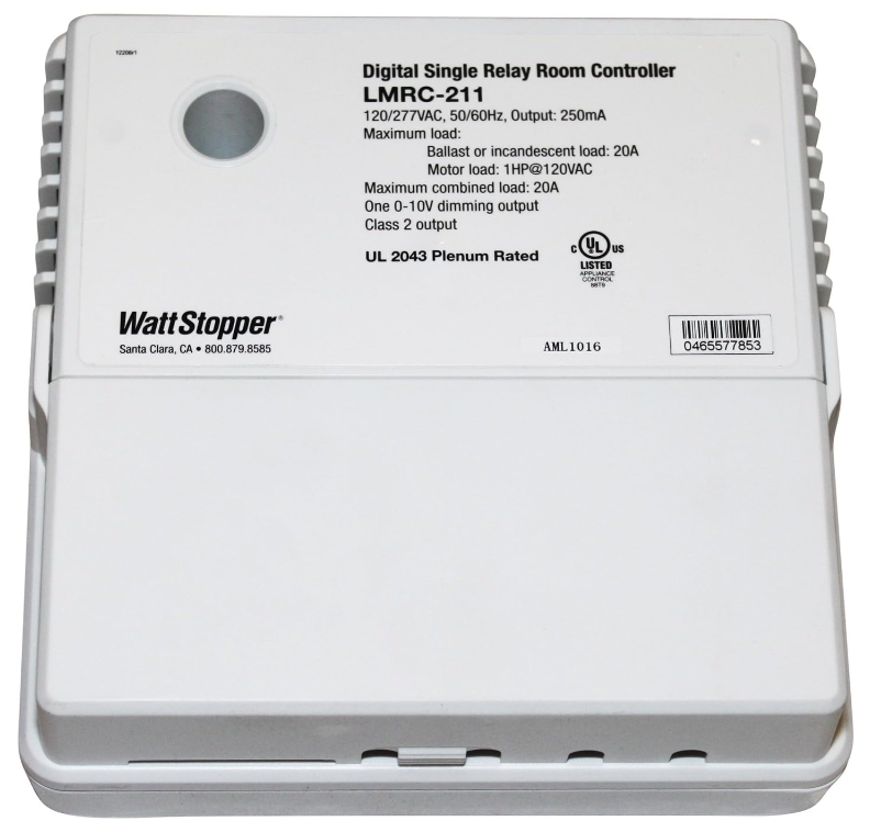 Legrand Wattstopper LMRC-211 DLM Single Relay Room Controller 120-277V White