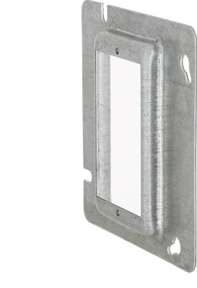 Hubbell Raco Steel Gray 1-Gang Square Cover, 5.5 CU.IN 90.1 CM, 3/4" 4.10 Each