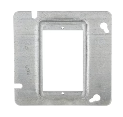 Hubbell Raco Steel Gray 1-Gang Square Cover, 4.5 CU.IN 737 CM, 5/8" T8 3.93 Each