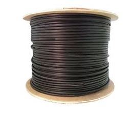 General Cable Carol Brand RG6 Quad Coax (C5889.41.01) 1000 Ft Reel, 3 GHZ, Black