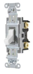 10 Pack Hubbell (CSB420W) 20A 120/277V 4-Way Toggle Switch White