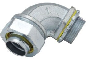 10 Pack RACO (324) 1" Uninsulated Liquid-Tight 90-Degree Connector