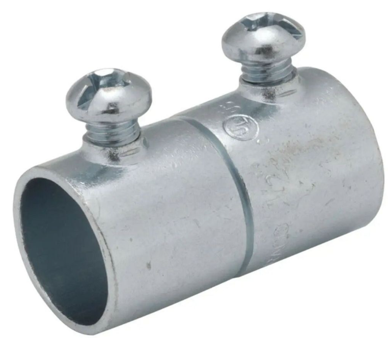 40 PK Hubbell RACO No. (2026) 1 1/2" Steel Setscrew EMT Coupling