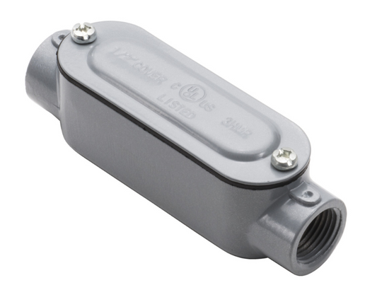 4 PK Topaz (C5CG) 1-1/2" Aluminum Die-Cast Rigid Conduit Body