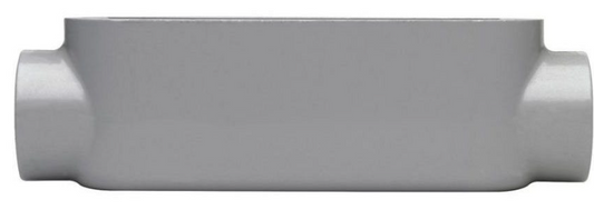 2 PK Eaton Crouse-Hinds (C45-CGN) 1-1/4" Alum C-Type Conduit Body w/Cover