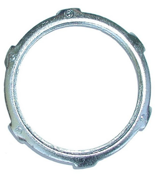 25 Pack Bridgeport 110-S 4" Steel Ul Conduit Locknut or Rigid/IMC Conduit