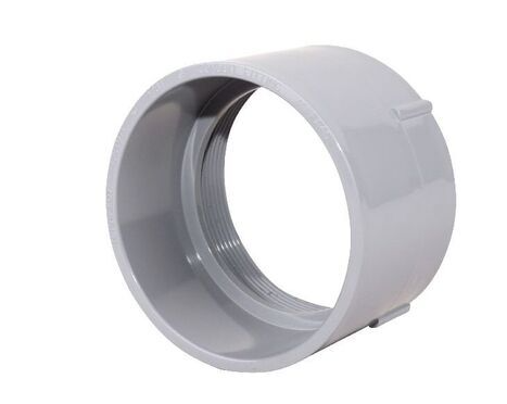 15 PK Kraloy FA40 4" (078079) PVC Female Adapter, Threaded female end