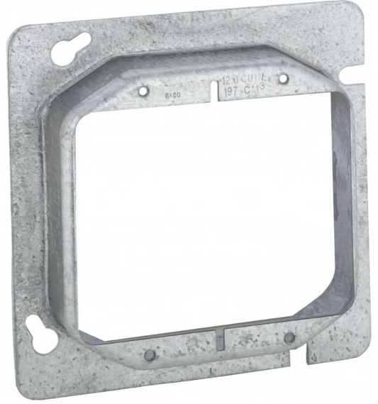 25 PK Raco (819) 4-11/16" Square 1" Deep 2-Gang Switch Ring