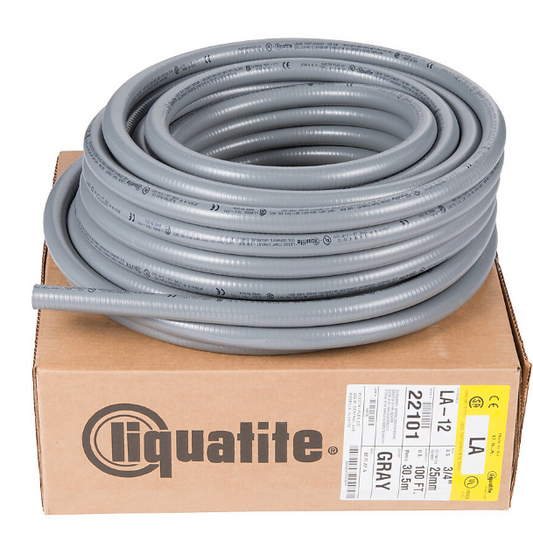 100 FT Electri-Flex Liquatite (LA-12) 3/4" Flexible Metal Conduit, Heavy Duty