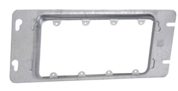 5 PK Steel City (4GC) Pre-Galvanized Steel Cover, 4 Gang 13.5Cu-In