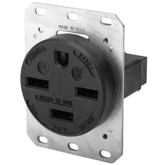 2 PK Hubbell HBL8430A 30A 250V 3-Phase 4-Wire Receptacle, New in Box