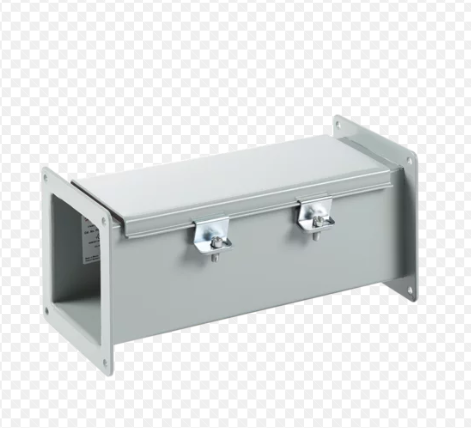 Cooper 88‑12LCF – 8″×8″ NEMA 12 Lay-In Wireway Cut-Off,Steel,ANSI 61 Gray Finish